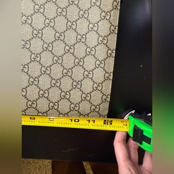 Authentic GG Supreme Monogram Blind For Love Wristlet Pouch Black - Picture 5 of 8